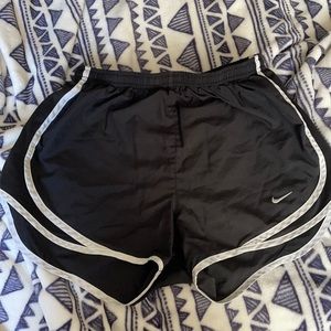 Nike Dri Fit Black & White Running Shorts Size Small